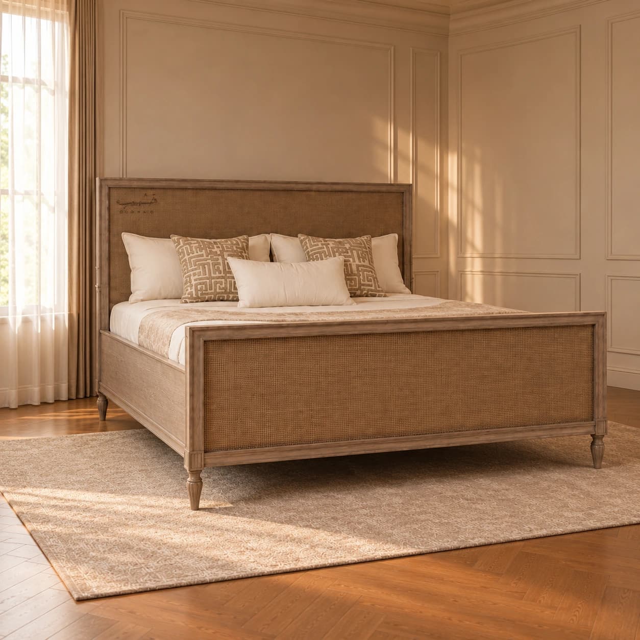 Cosmic Bed — left view | Khashab Furniture
