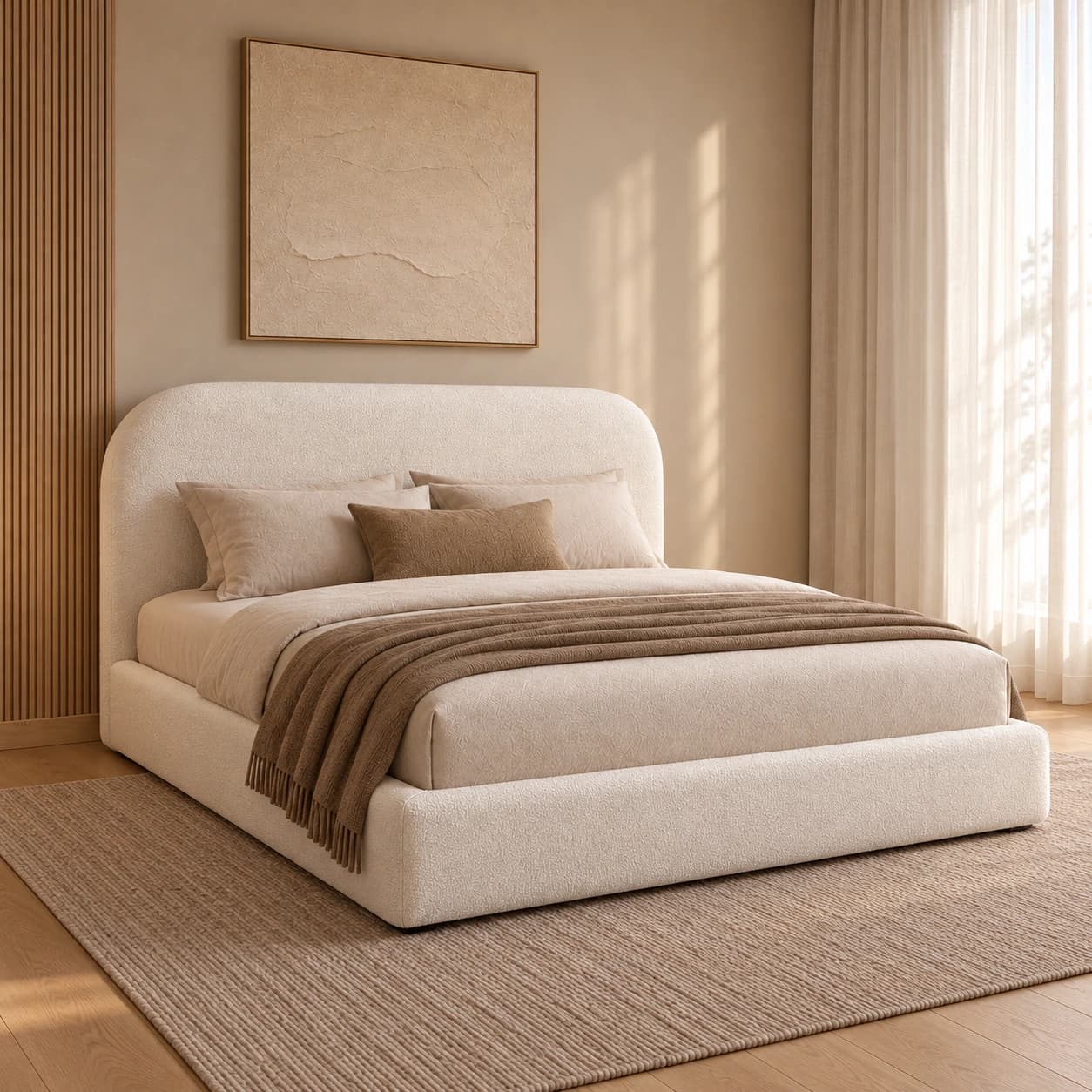 Furbo Bed — left view | Khashab Furniture