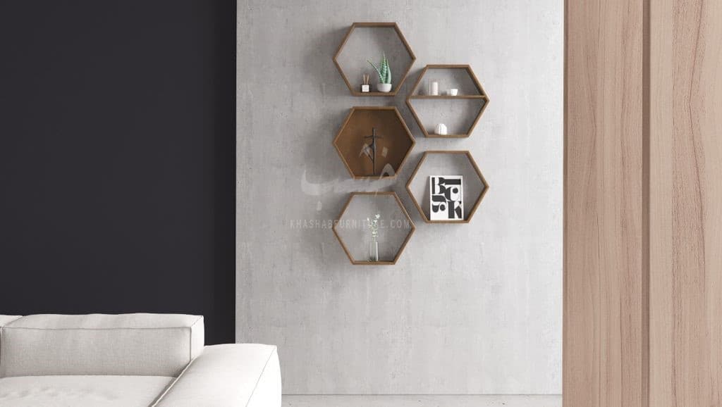 Sherpoit Wall Rack Egypt mounted in modern living room