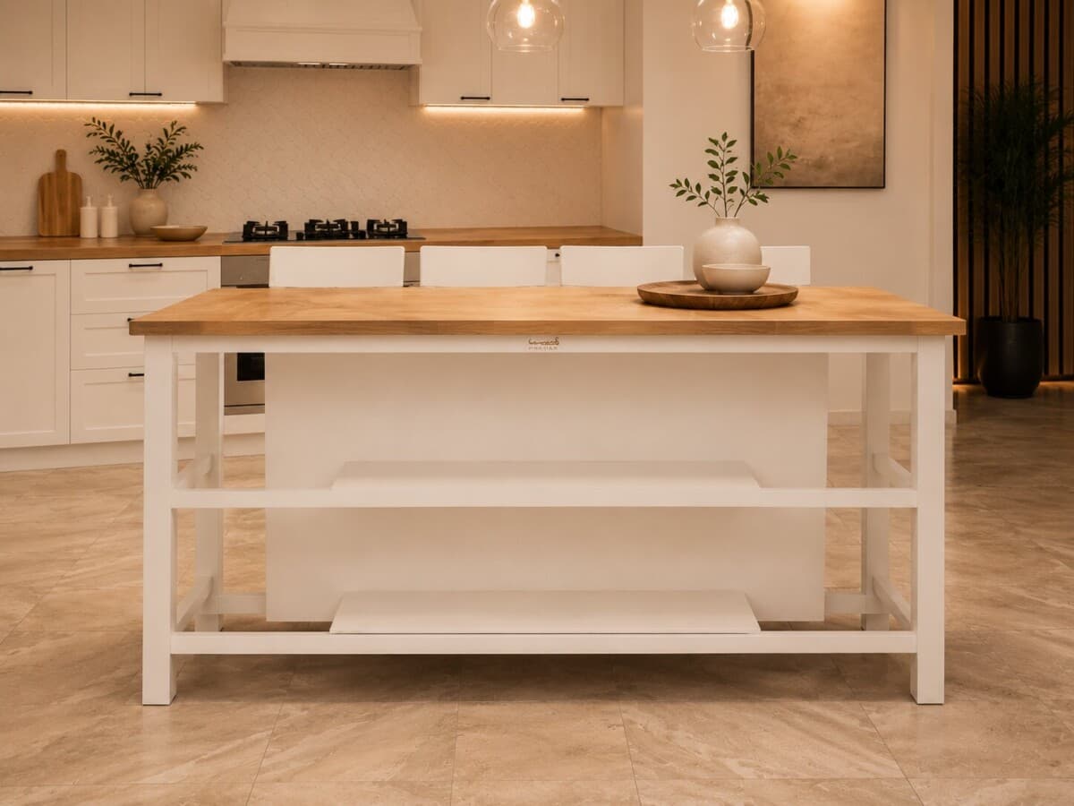 White Allora Dinning Table in Kitchen Egypt
