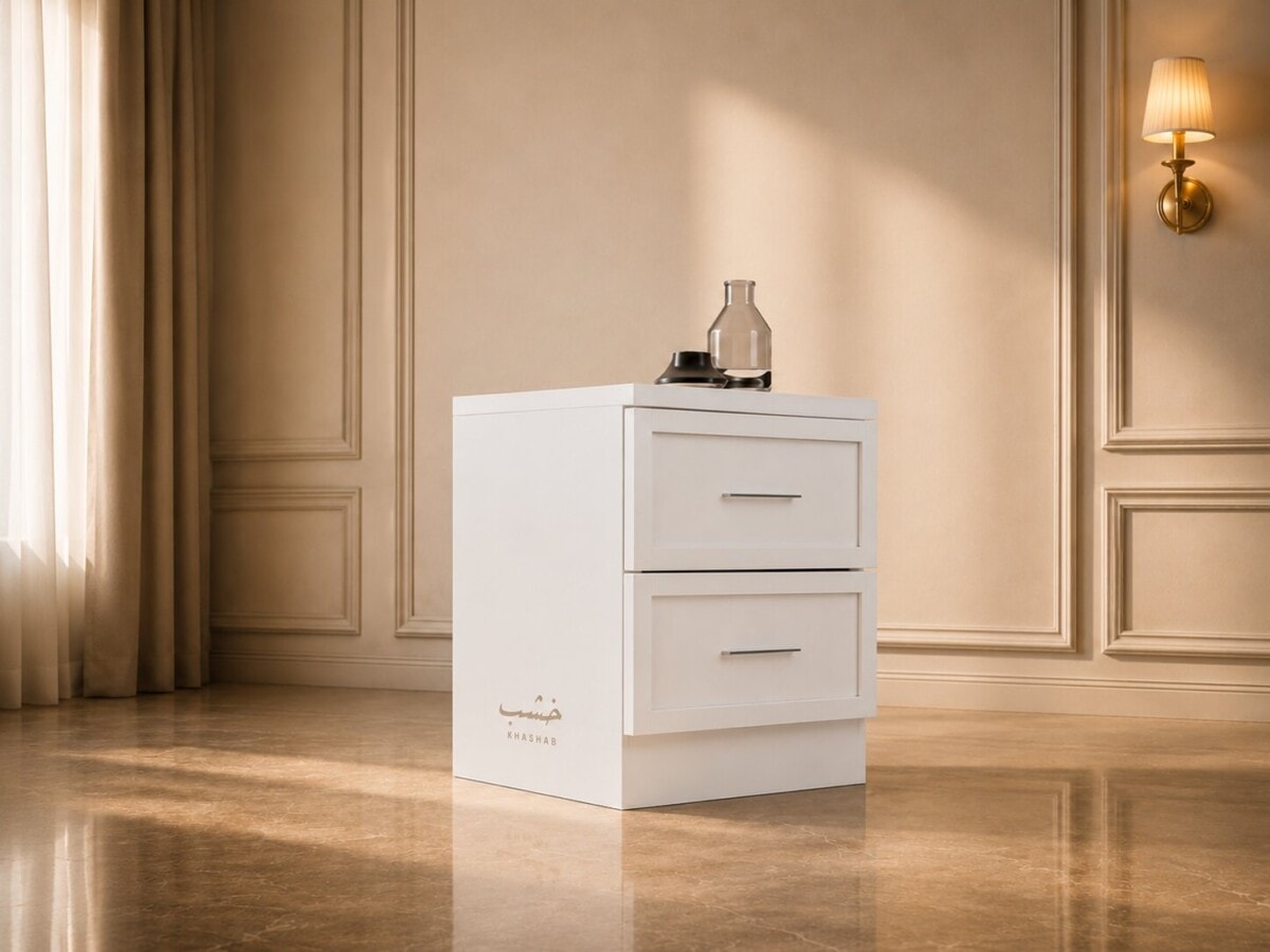 White Basic Commode in Bedroom Egypt