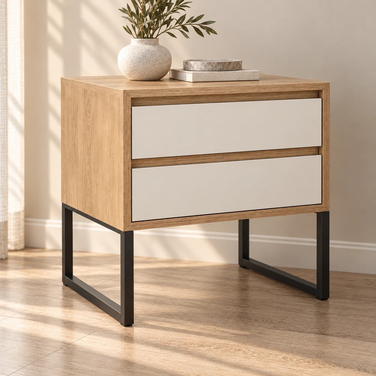 Bianca Commode — left view | Khashab Furniture