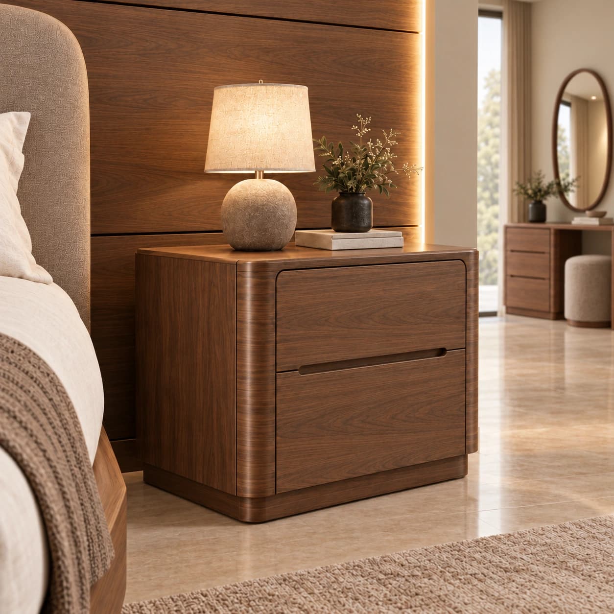 Vellora Commode — left view | Khashab Furniture