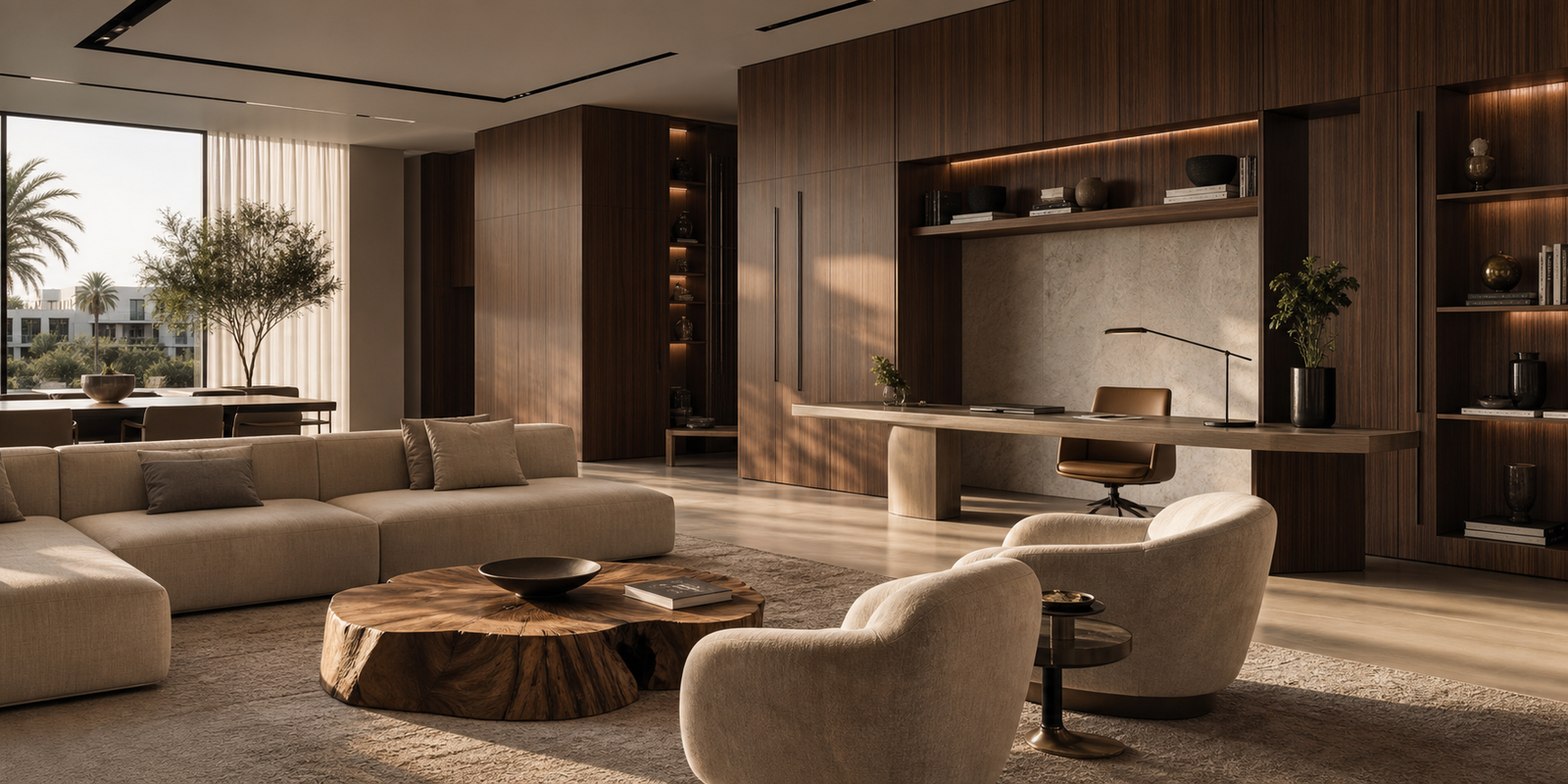 Custom furniture projects in Egypt by Khashab Furniture, featuring bespoke residential and commercial interiors