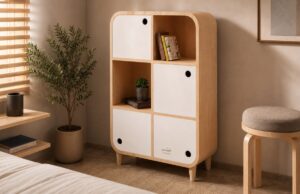 Curved cabin Storage unit