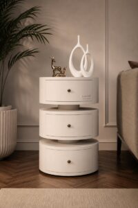 Bloom white Side table