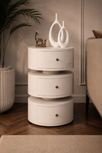 Bloom white Side table