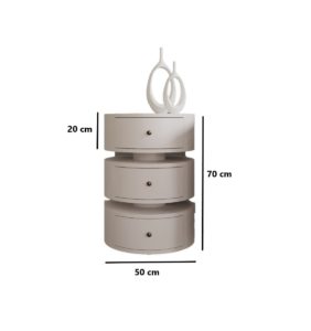Bloom white Side table
