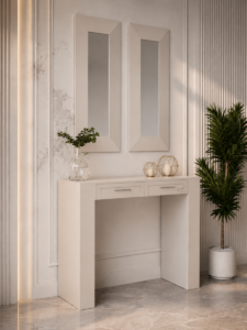 Lamena White Console table