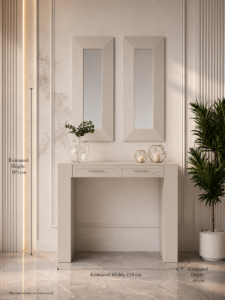Lamena White Console table