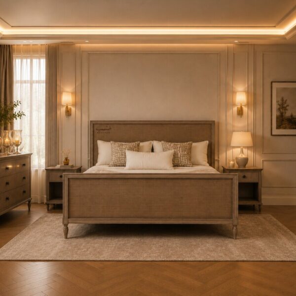 Brown Bed in Luxurious Room Egypt